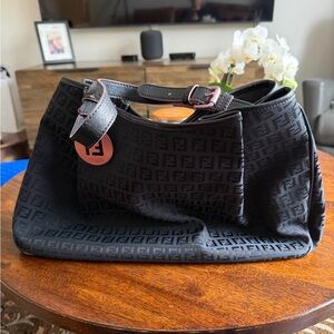 Fendi Black Monogram Shoulder Bag